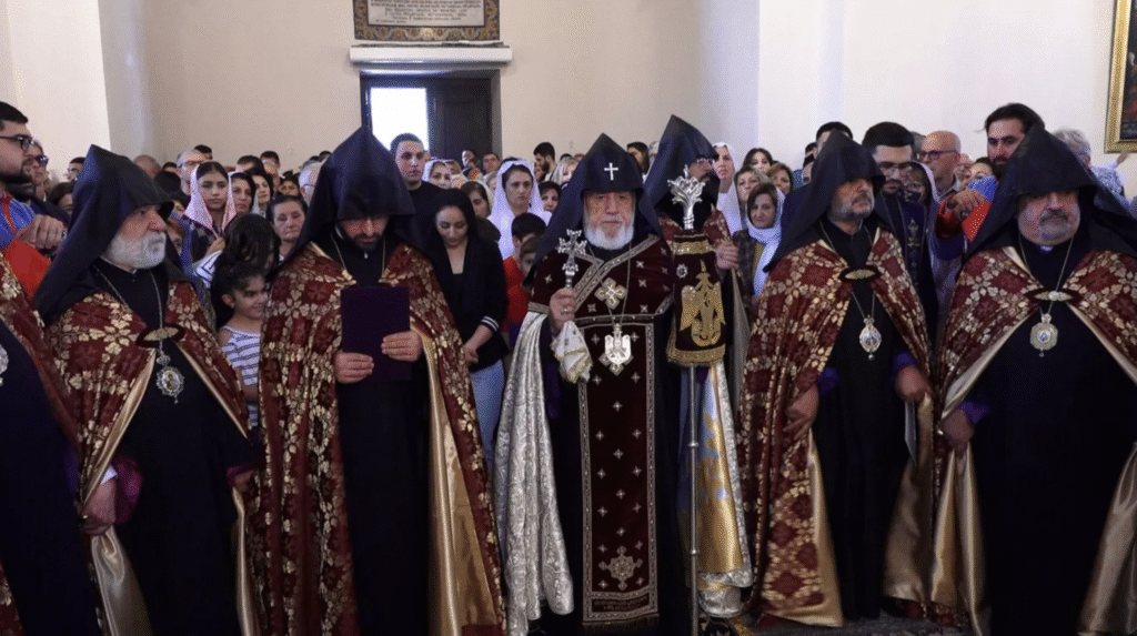 The Catholicos of All Armenians held a prayer service for Armenia's Independence Day