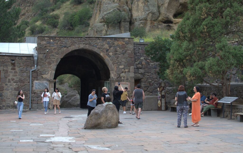 Geghard monastery yard